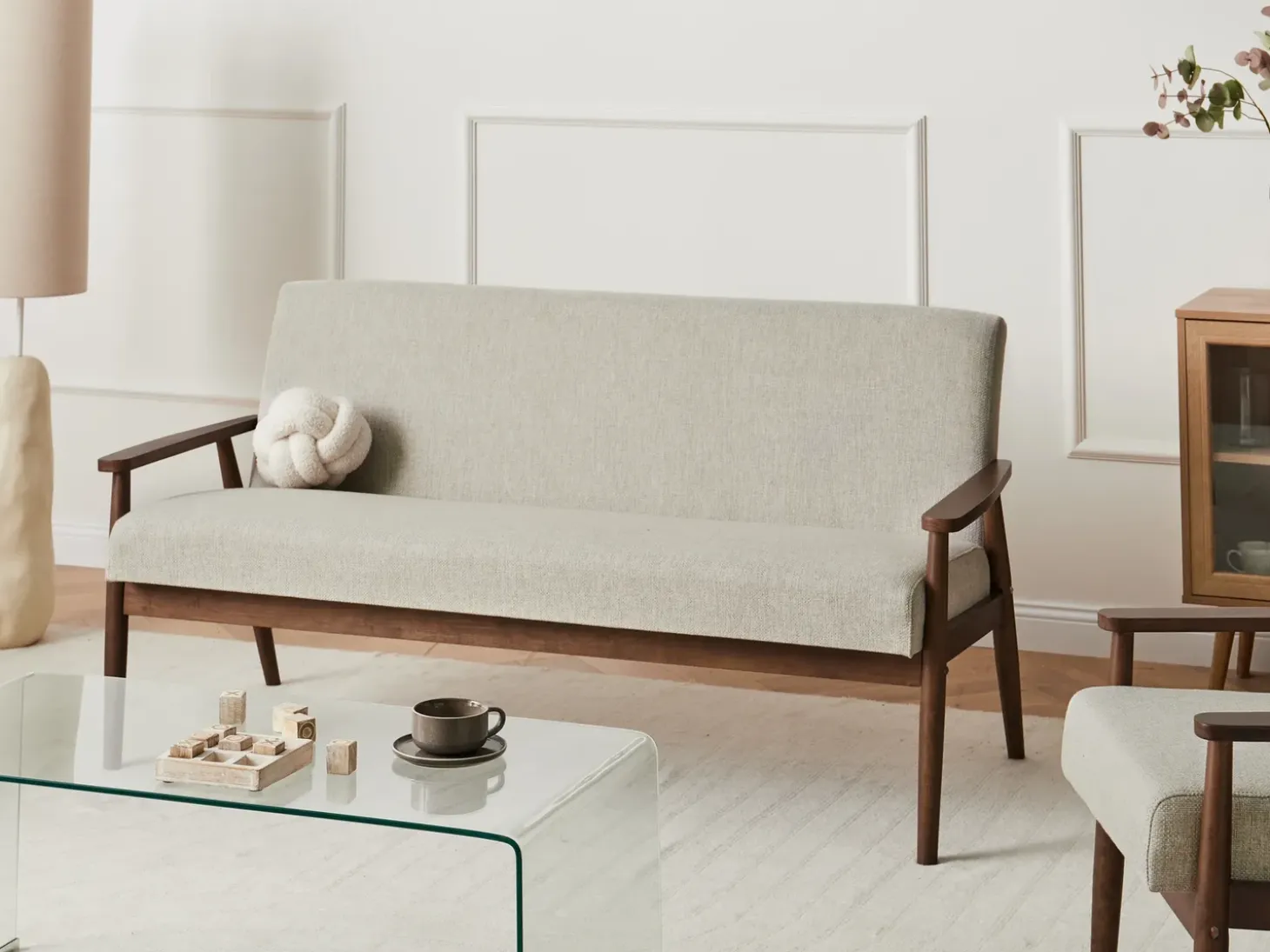 Best Sofa dla 3 osób ESRUM Ciemny brąz/ szary Sofy Tapicerowane|Kolekcje Sof