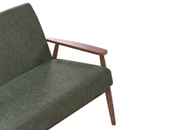 New Sofa dla 2 osób ESRUM Ciemny brąz/ zielony Sofy Tapicerowane|Sofy Dwuosobowe