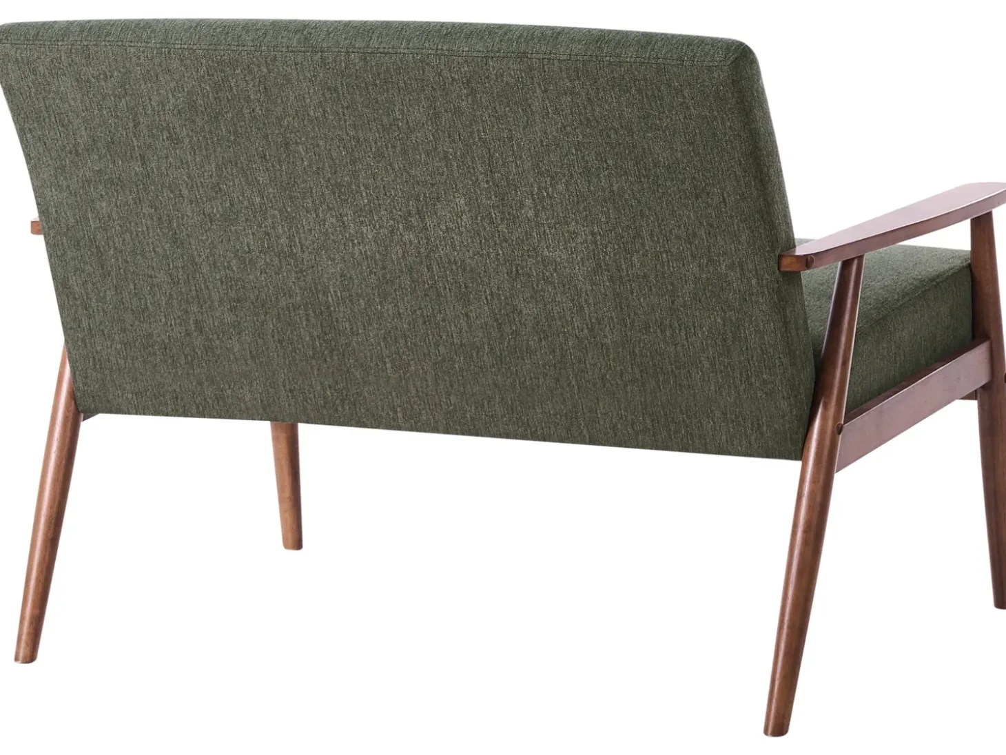 New Sofa dla 2 osób ESRUM Ciemny brąz/ zielony Sofy Tapicerowane|Sofy Dwuosobowe