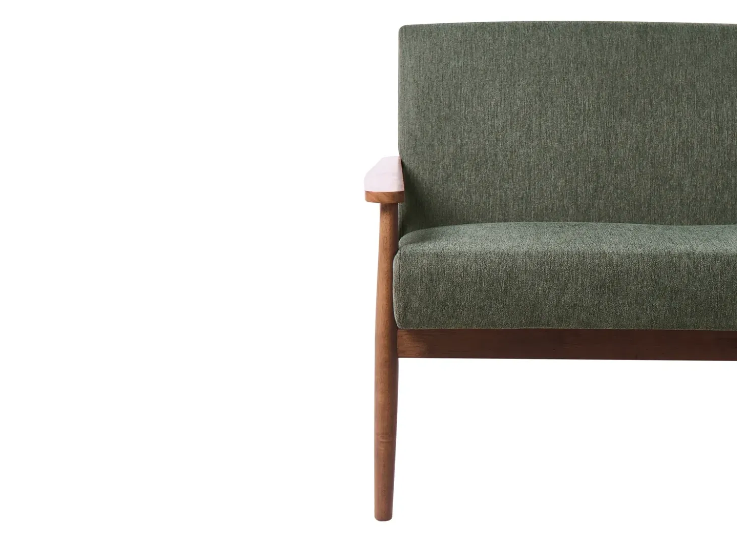 Discount Sofa dla 3 osób ESRUM Ciemny brąz/ zielony Sofy Tapicerowane|Kolekcje Sof