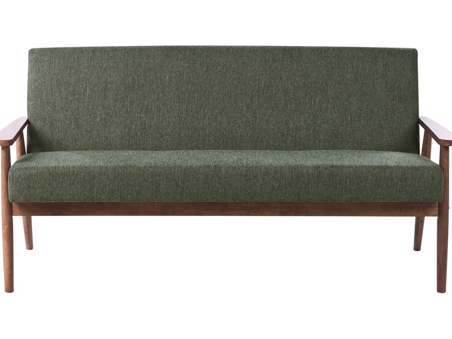 Discount Sofa dla 3 osób ESRUM Ciemny brąz/ zielony Sofy Tapicerowane|Kolekcje Sof