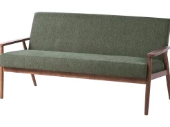 Discount Sofa dla 3 osób ESRUM Ciemny brąz/ zielony Sofy Tapicerowane|Kolekcje Sof