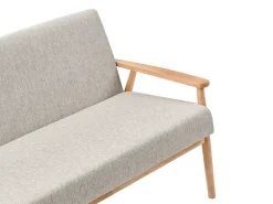 Best Sofa dla 2 osób ESRUM Jasny brąz/ szary Sofy Tapicerowane|Sofy Dwuosobowe