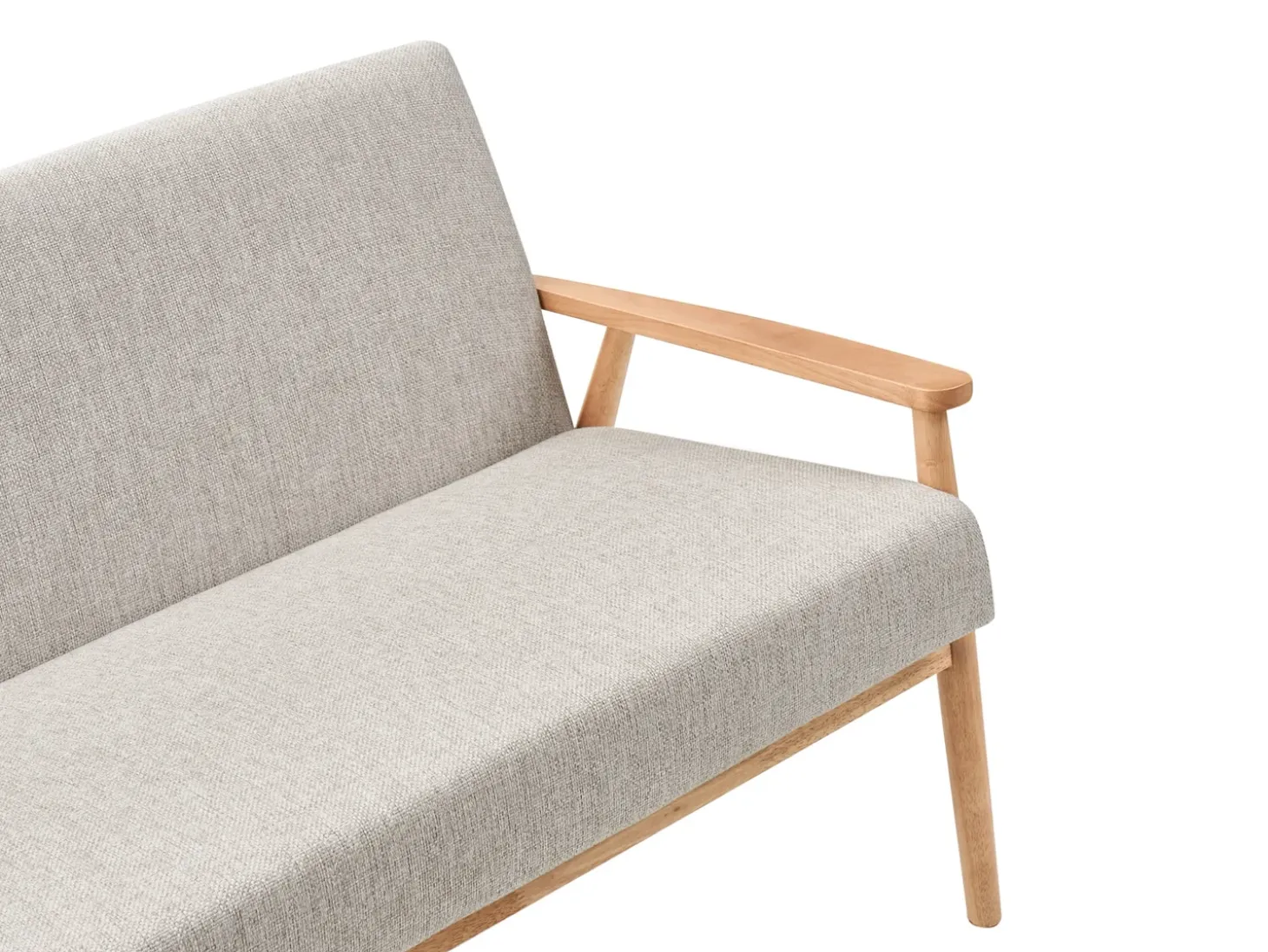 Best Sofa dla 2 osób ESRUM Jasny brąz/ szary Sofy Tapicerowane|Sofy Dwuosobowe
