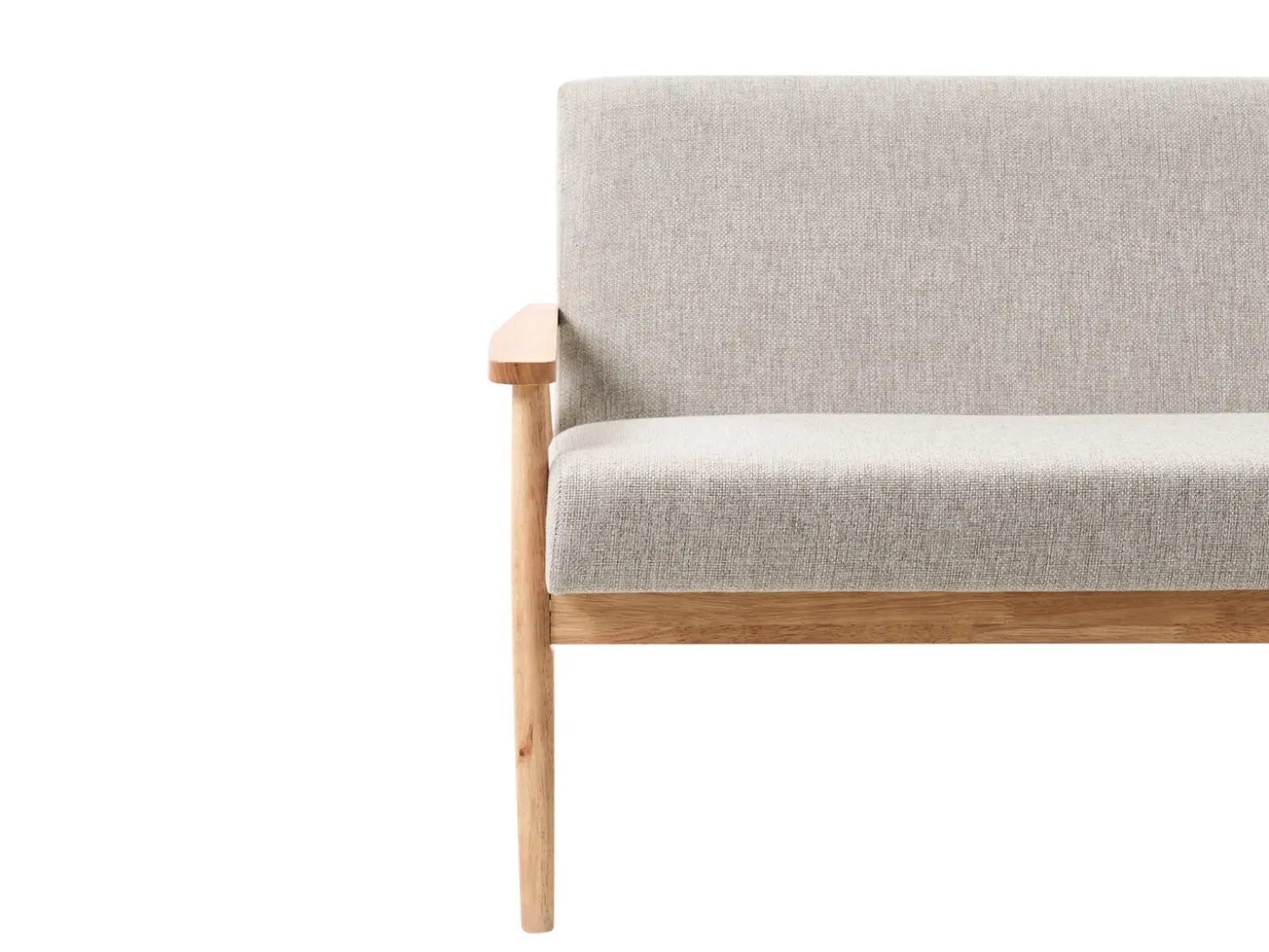 Best Sofa dla 2 osób ESRUM Jasny brąz/ szary Sofy Tapicerowane|Sofy Dwuosobowe