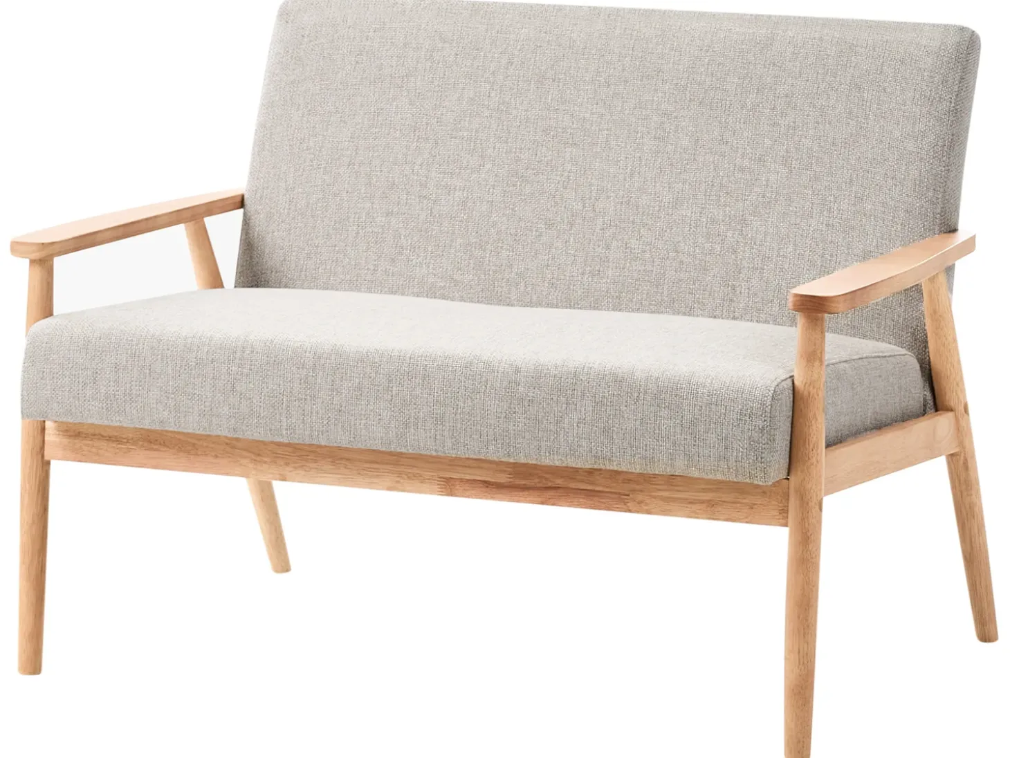 Best Sofa dla 2 osób ESRUM Jasny brąz/ szary Sofy Tapicerowane|Sofy Dwuosobowe