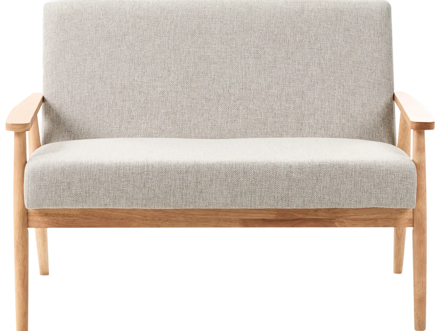 Best Sofa dla 2 osób ESRUM Jasny brąz/ szary Sofy Tapicerowane|Sofy Dwuosobowe