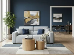 Best Sofa dla 3 osób FAUSKAN Błękitny Sofy Tapicerowane|Wszystkie Sofy