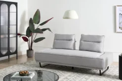 Best Sofa dla 3 osób FAXEN Szary Sofy Tapicerowane|Wszystkie Sofy