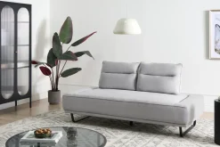 Best Sofa dla 3 osób FAXEN Szary Sofy Tapicerowane|Wszystkie Sofy