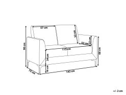 New Sofa dla 2 osób FENES Beżowy Sofy Tapicerowane|Sofy Dwuosobowe