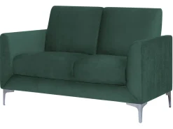 Sofa dla 2 osób FENES Welur Ciemnozielony Sofy Tapicerowane|Sofy Dwuosobowe