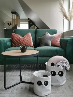 Sofa dla 2 osób FENES Welur Ciemnozielony Sofy Tapicerowane|Sofy Dwuosobowe