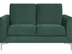 Sofa dla 2 osób FENES Welur Ciemnozielony Sofy Tapicerowane|Sofy Dwuosobowe