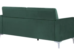 Outlet Sofa dla 3 osób FENES Welur Ciemnozielony Sofy Tapicerowane|Kolekcje Sof