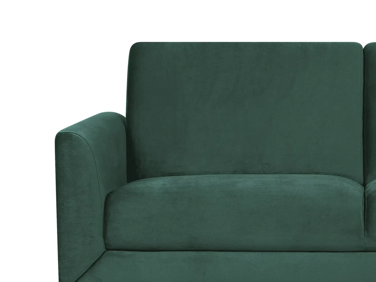 Outlet Sofa dla 3 osób FENES Welur Ciemnozielony Sofy Tapicerowane|Kolekcje Sof