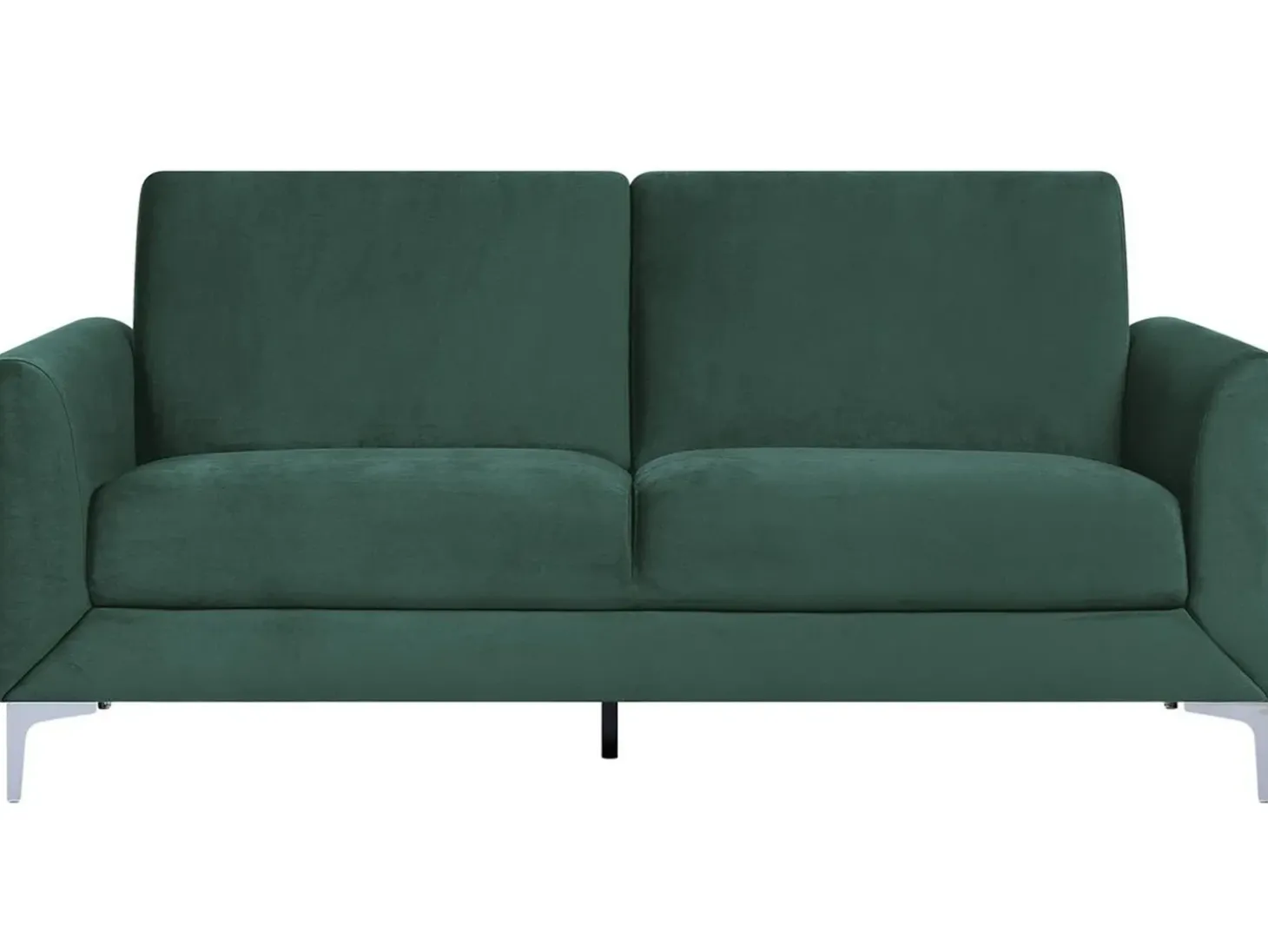 Outlet Sofa dla 3 osób FENES Welur Ciemnozielony Sofy Tapicerowane|Kolekcje Sof