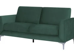 Outlet Sofa dla 3 osób FENES Welur Ciemnozielony Sofy Tapicerowane|Kolekcje Sof