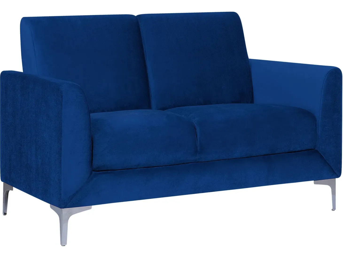 Sale Sofa dla 2 osób FENES Welur Granatowy Sofy Tapicerowane|Sofy Dwuosobowe