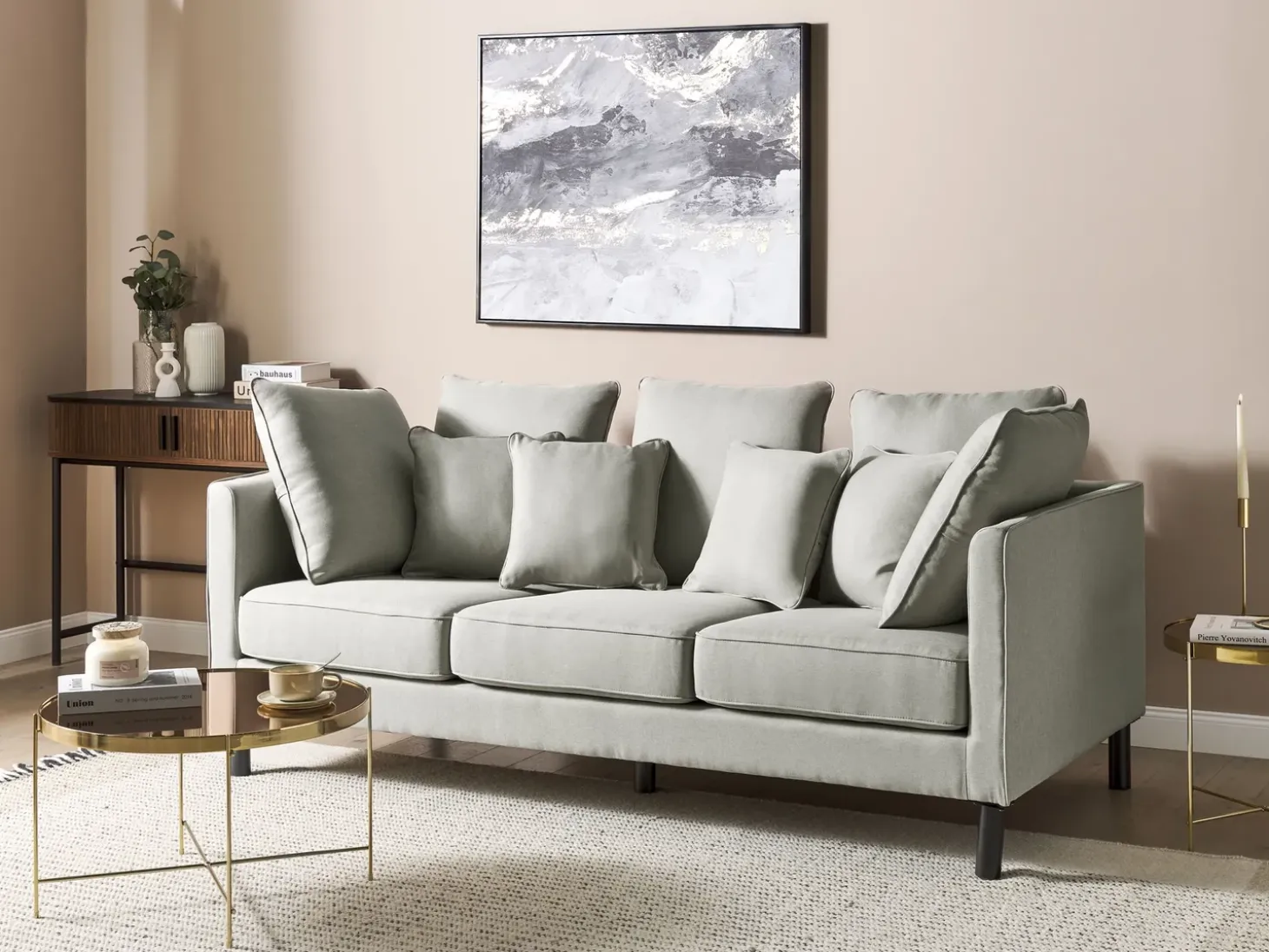 Discount Sofa dla 3 osób FENSTAD Jasnoszary Sofy Tapicerowane|Wszystkie Sofy