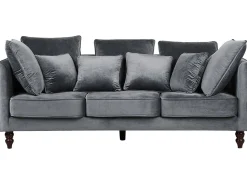 Online Sofa dla 3 osób FENSTAD Welur Szary Sofy Tapicerowane|Wszystkie Sofy
