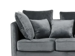 Online Sofa dla 3 osób FENSTAD Welur Szary Sofy Tapicerowane|Wszystkie Sofy