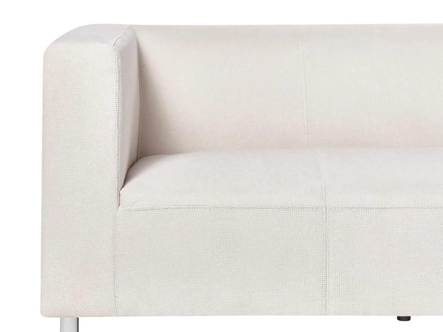 Clearance Sofa dla 3 osób FLORO Szenil Złamana biel Sofy Tapicerowane|Wszystkie Sofy