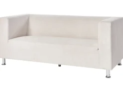 Clearance Sofa dla 3 osób FLORO Szenil Złamana biel Sofy Tapicerowane|Wszystkie Sofy