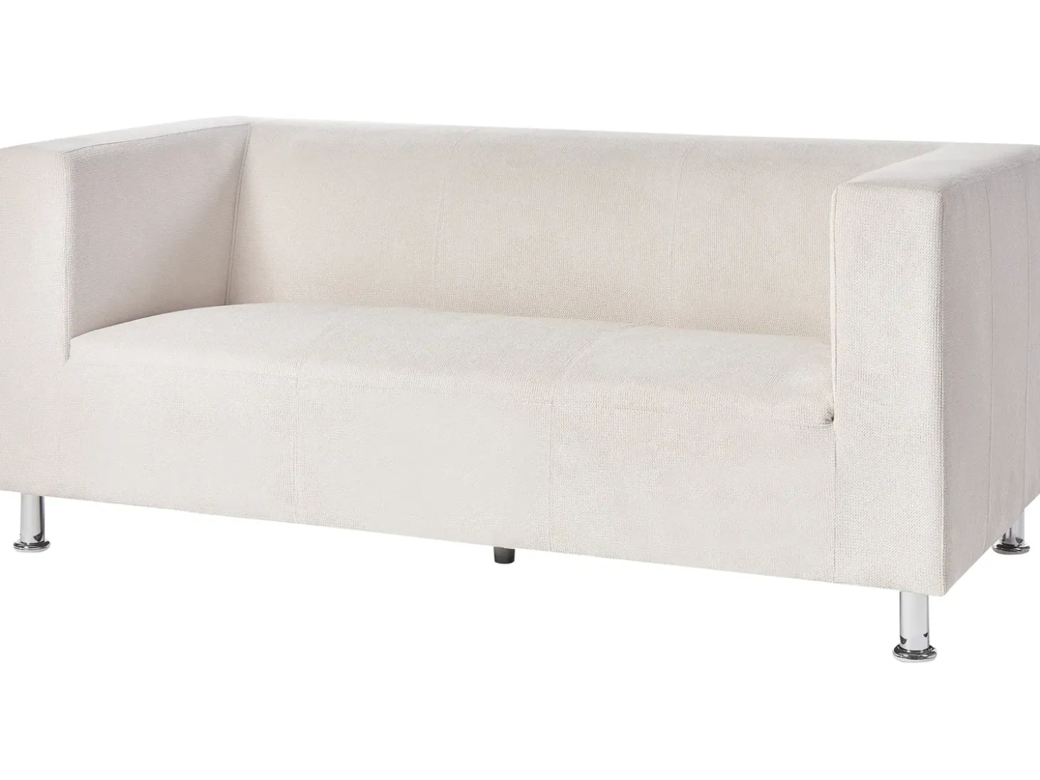Clearance Sofa dla 3 osób FLORO Szenil Złamana biel Sofy Tapicerowane|Wszystkie Sofy