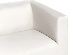 Clearance Sofa dla 3 osób FLORO Szenil Złamana biel Sofy Tapicerowane|Wszystkie Sofy