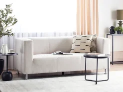 Clearance Sofa dla 3 osób FLORO Szenil Złamana biel Sofy Tapicerowane|Wszystkie Sofy