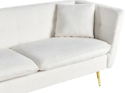Online Sofa dla 3 osób FREDERICA Boucle Złamana biel Sofy Tapicerowane|Wszystkie Sofy