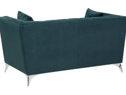 Sale Sofa dla 2 osób GAULA Welur Lazurowy Sofy Tapicerowane|Sofy Dwuosobowe