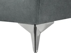 Outlet Sofa dla 3 osób GAULA Welur Szary Sofy Tapicerowane|Kolekcje Sof