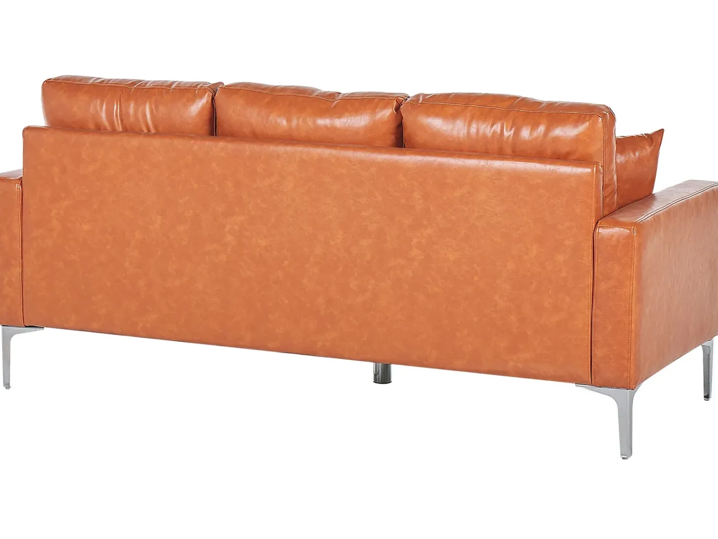 Hot Sofa dla 3 osób GAVLE Ekoskóra Złoty brąz Sofy Skórzane|Sofy Trzyosobowe