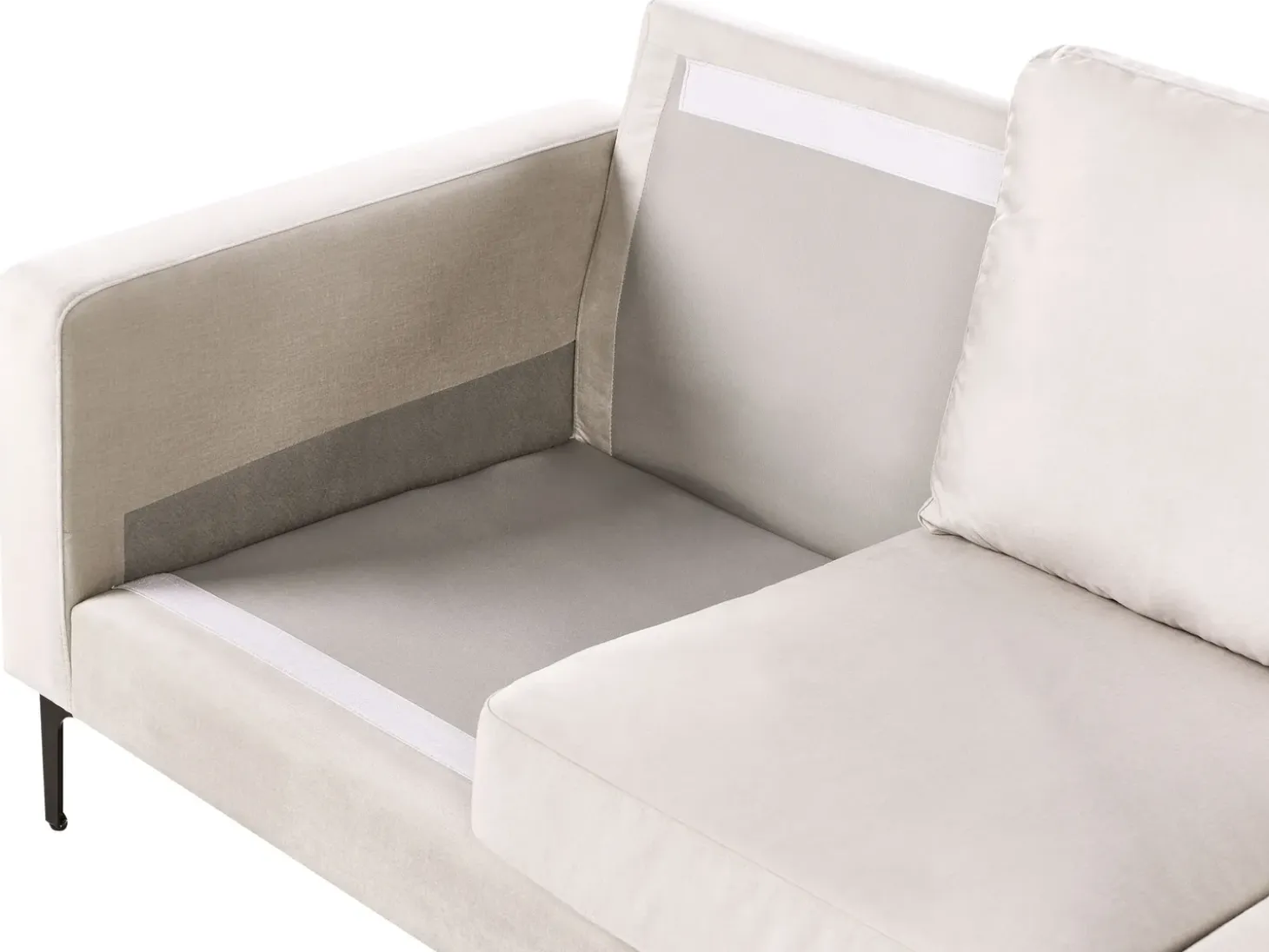 Outlet Sofa dla 3 osób GAVLE Jasnobeżowy Sofy Tapicerowane|Wszystkie Sofy