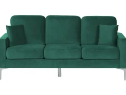 Hot Sofa dla 3 osób GAVLE Welur Szmaragdowy Sofy Tapicerowane|Wszystkie Sofy