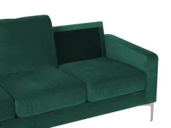 Hot Sofa dla 3 osób GAVLE Welur Szmaragdowy Sofy Tapicerowane|Wszystkie Sofy