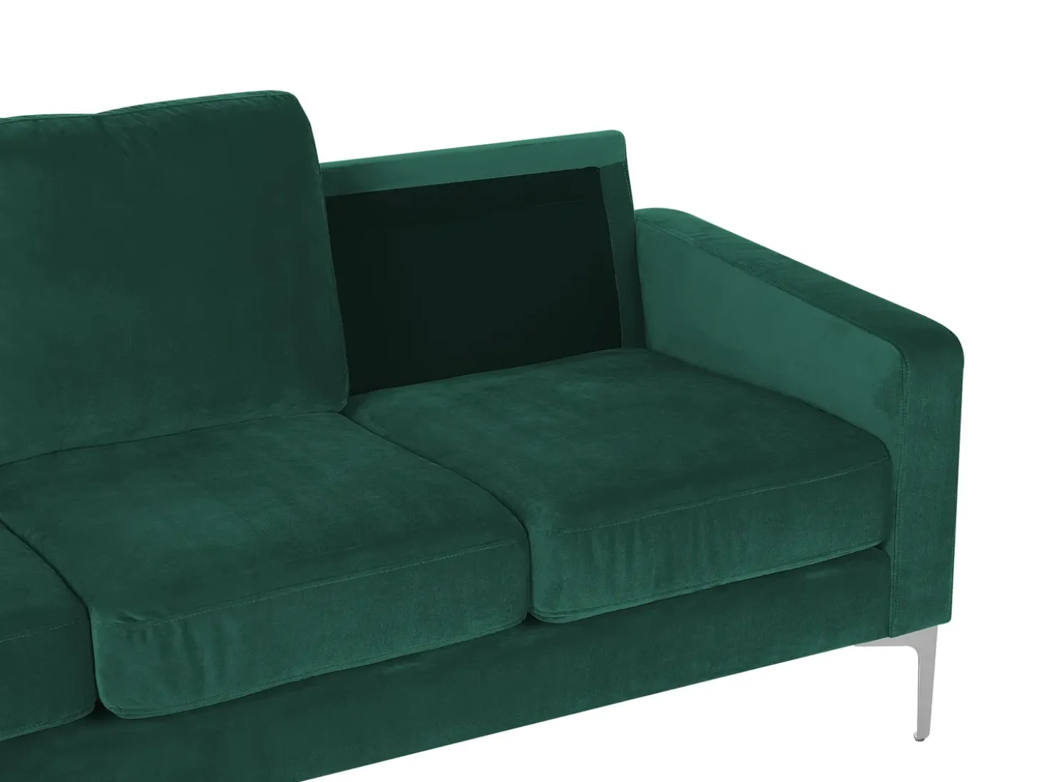 Hot Sofa dla 3 osób GAVLE Welur Szmaragdowy Sofy Tapicerowane|Wszystkie Sofy