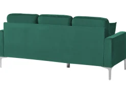 Hot Sofa dla 3 osób GAVLE Welur Szmaragdowy Sofy Tapicerowane|Wszystkie Sofy