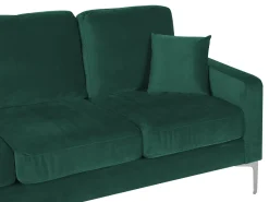Hot Sofa dla 3 osób GAVLE Welur Szmaragdowy Sofy Tapicerowane|Wszystkie Sofy