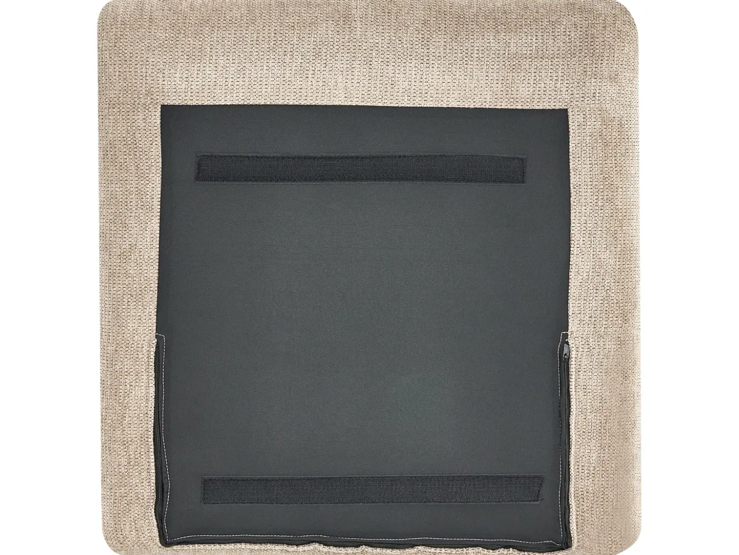 Outlet Sofa dla 2 osób GETA Beżowoszary Sofy Tapicerowane|Sofy Dwuosobowe