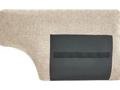 Outlet Sofa dla 2 osób GETA Beżowoszary Sofy Tapicerowane|Sofy Dwuosobowe