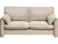Outlet Sofa dla 2 osób GETA Beżowoszary Sofy Tapicerowane|Sofy Dwuosobowe