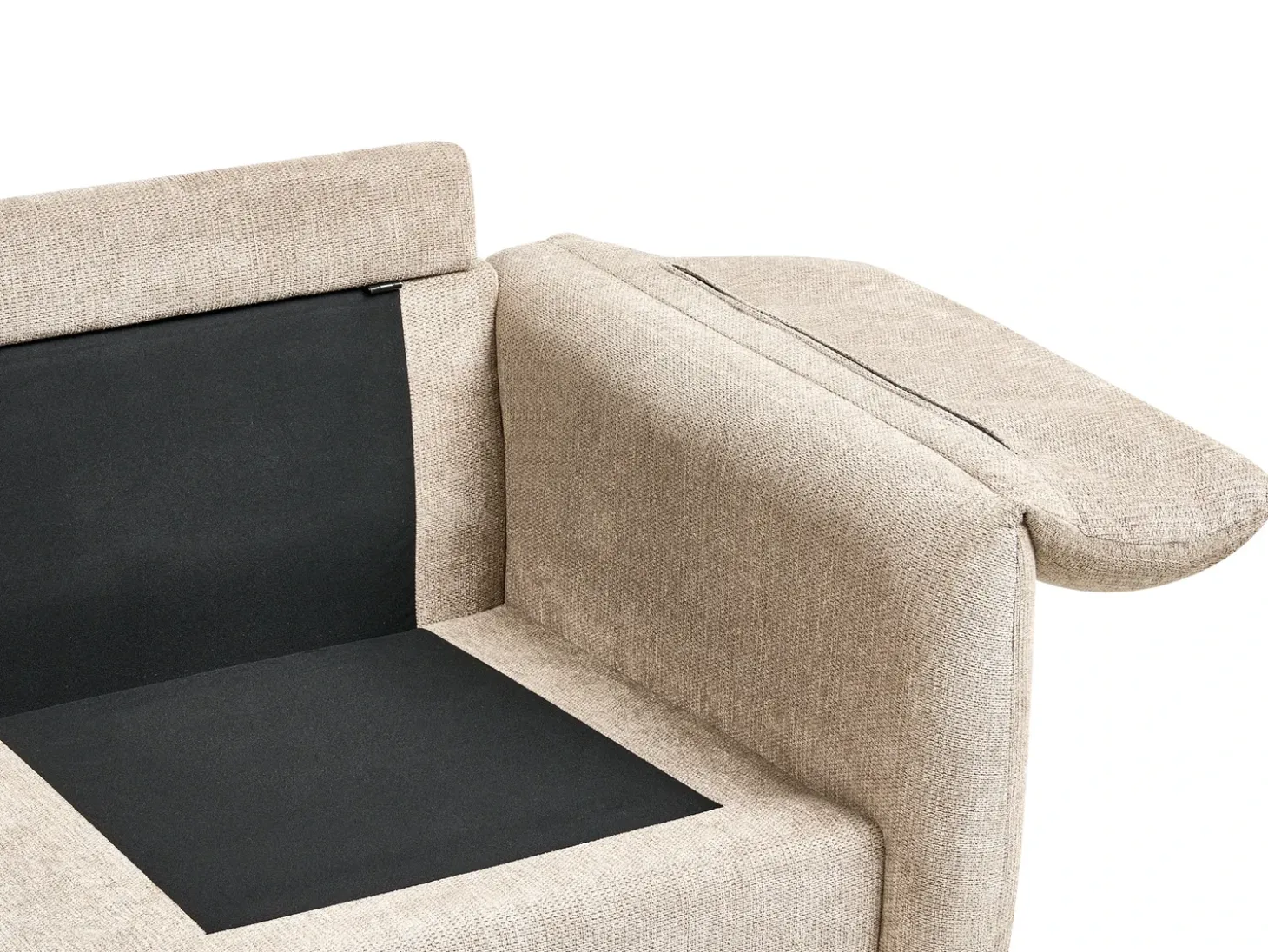Outlet Sofa dla 2 osób GETA Beżowoszary Sofy Tapicerowane|Sofy Dwuosobowe