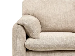 Outlet Sofa dla 2 osób GETA Beżowoszary Sofy Tapicerowane|Sofy Dwuosobowe