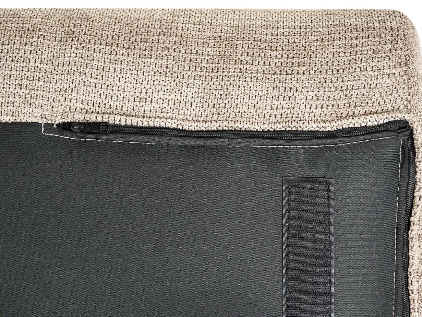 Outlet Sofa dla 2 osób GETA Beżowoszary Sofy Tapicerowane|Sofy Dwuosobowe