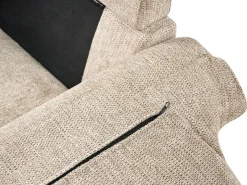 Outlet Sofa dla 2 osób GETA Beżowoszary Sofy Tapicerowane|Sofy Dwuosobowe