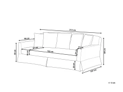 Outlet Sofa dla 3 osób GILJA Sofy Tapicerowane|Wszystkie Sofy