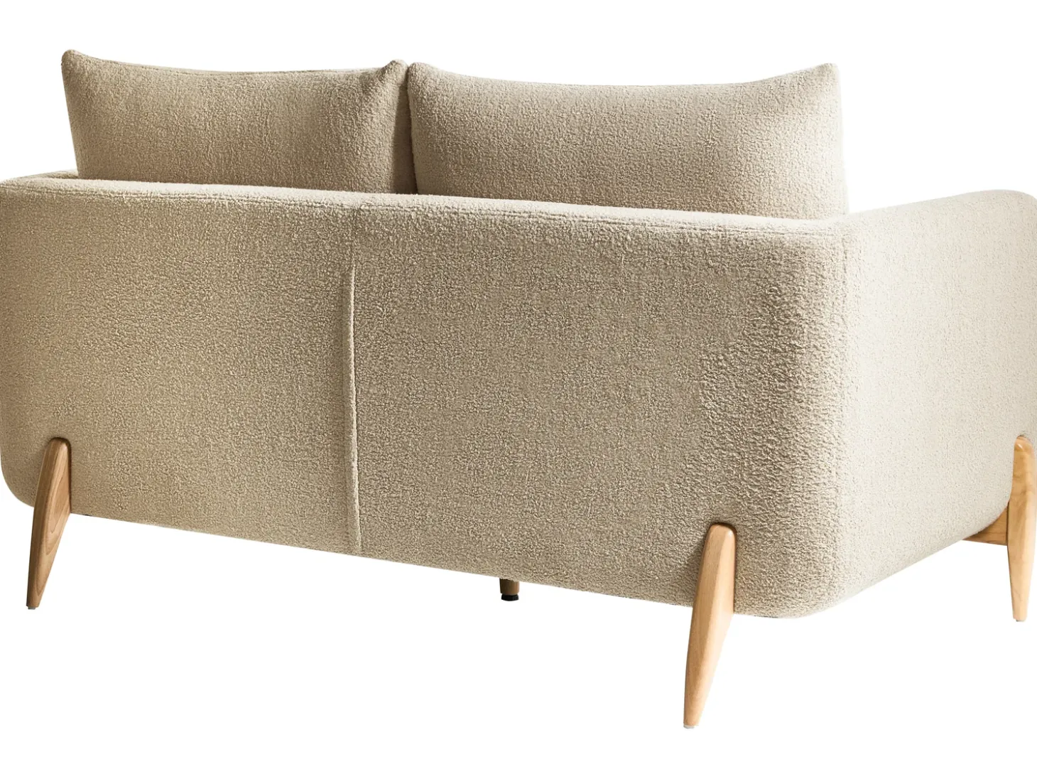Sofa dla 2 osób GIMO Boucle Beżowy Sofy Tapicerowane|Sofy Dwuosobowe